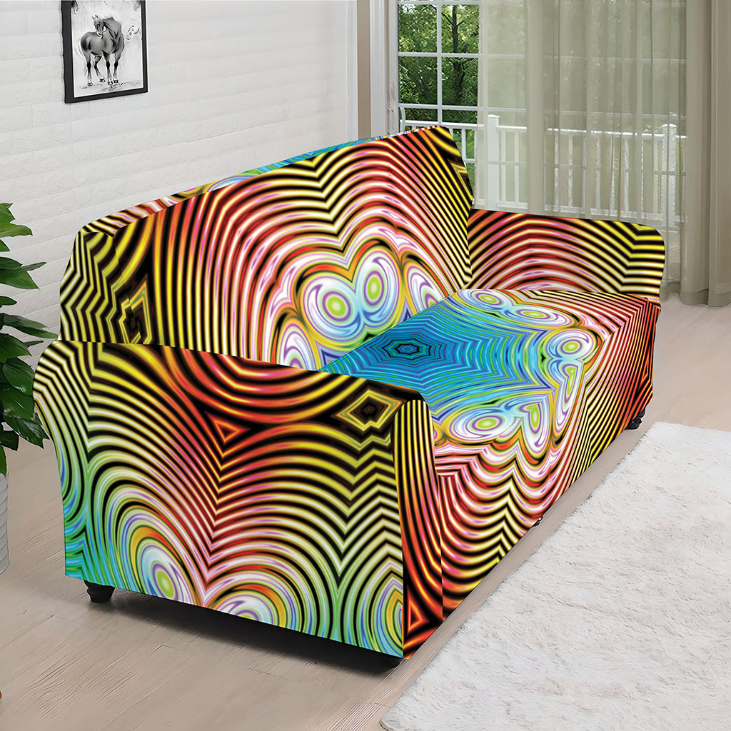Psychedelic Kaleidoscope Print Sofa Cover