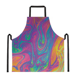 Psychedelic Liquid Print Apron