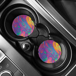 Psychedelic Liquid Print Car Coasters