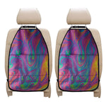 Psychedelic Liquid Print Car Seat Organizers