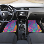 Psychedelic Liquid Print Front Car Floor Mats