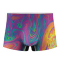 Psychedelic Liquid Print Men's Boxer Briefs