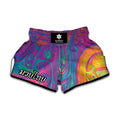 Psychedelic Liquid Print Muay Thai Boxing Shorts