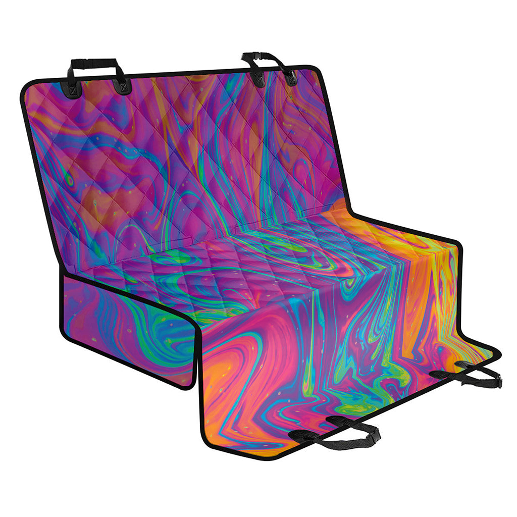Psychedelic Liquid Print Pet Car Back Seat Cover