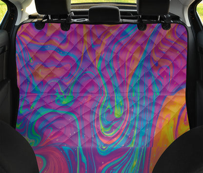 Psychedelic Liquid Print Pet Car Back Seat Cover
