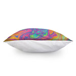 Psychedelic Liquid Print Pillow Cover