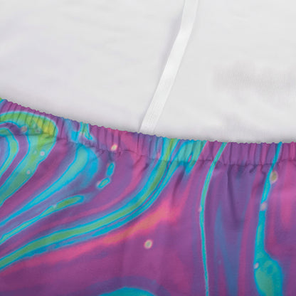 Psychedelic Liquid Print Sofa Cover