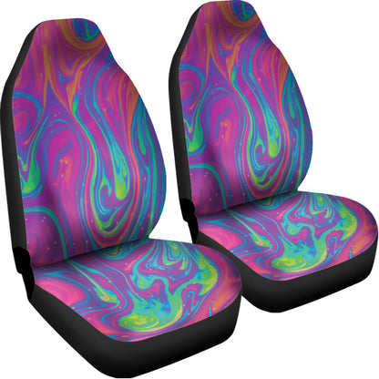 Psychedelic Liquid Print Universal Fit Car Seat Covers