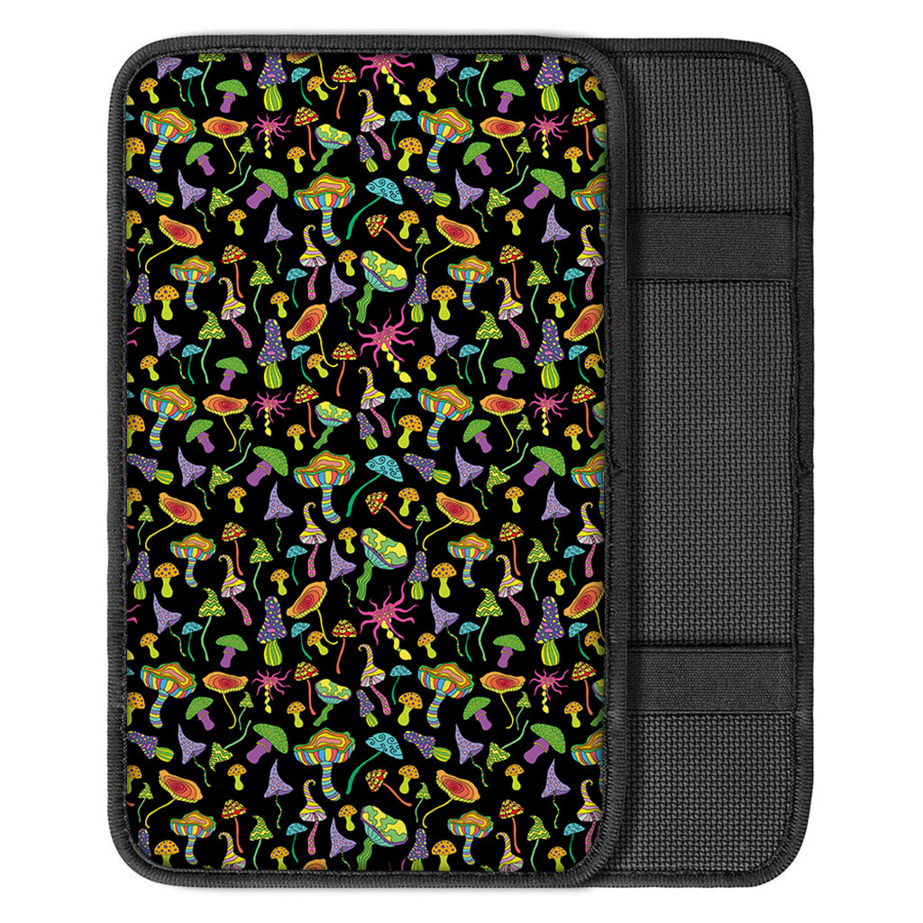 Psychedelic Mushroom Pattern Print Car Center Console Cover