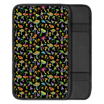 Psychedelic Mushroom Pattern Print Car Center Console Cover