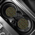 Psychedelic Mushroom Pattern Print Car Coasters