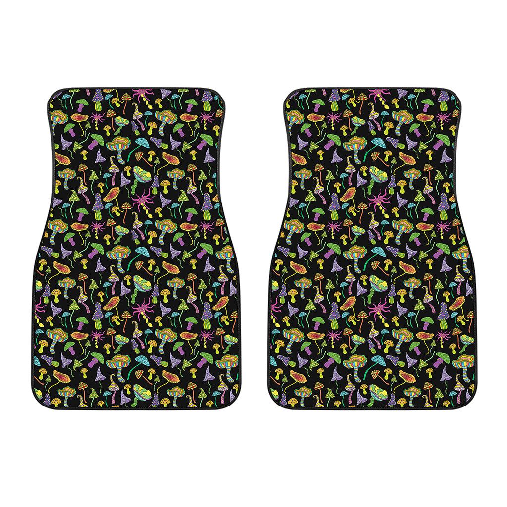 Psychedelic Mushroom Pattern Print Front Car Floor Mats