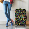 Psychedelic Mushroom Pattern Print Luggage Cover
