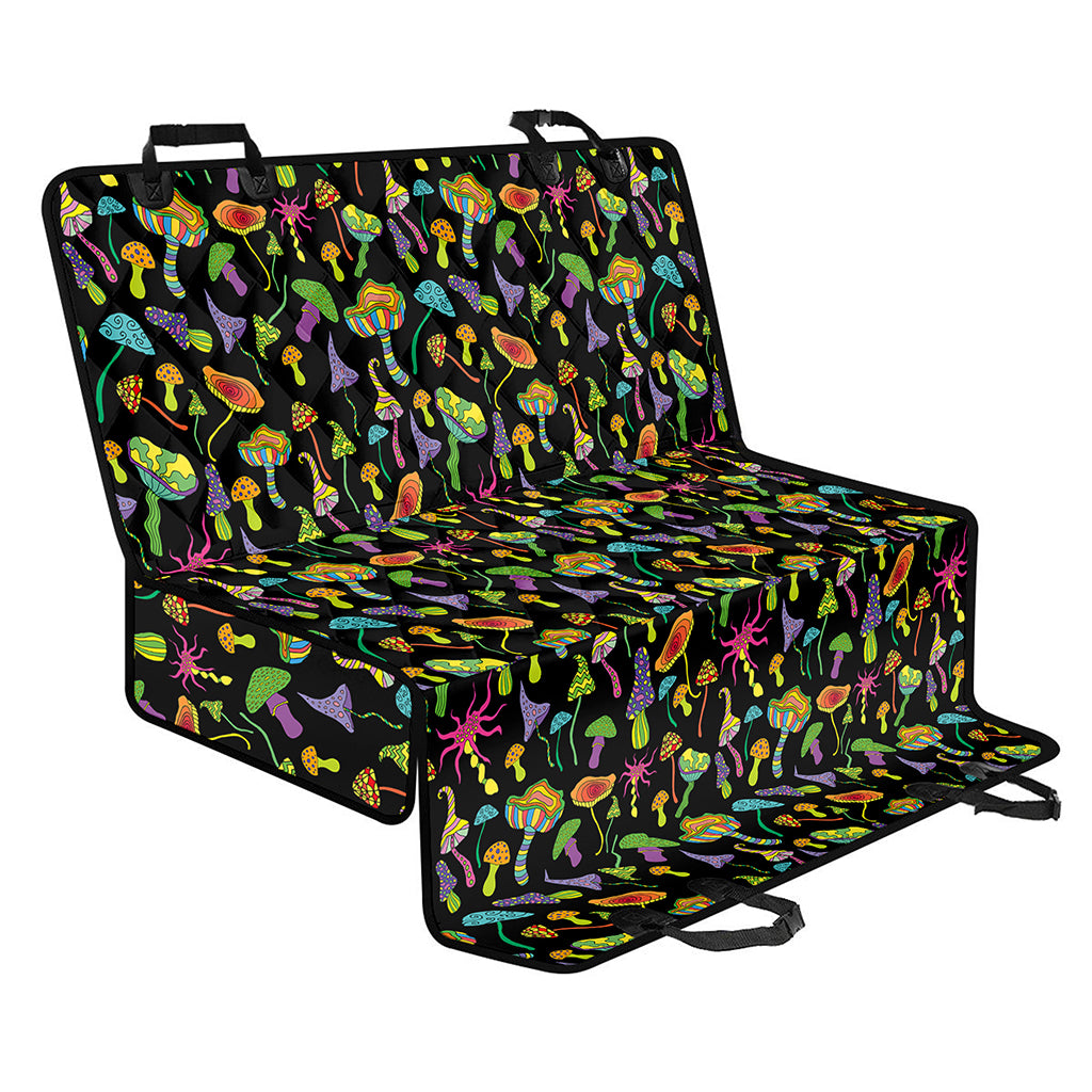 Psychedelic Mushroom Pattern Print Pet Car Back Seat Cover