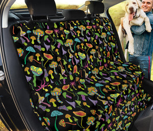 Psychedelic Mushroom Pattern Print Pet Car Back Seat Cover