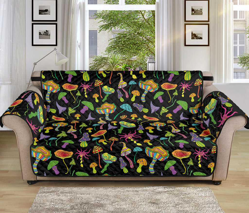 Psychedelic Mushroom Pattern Print Sofa Protector