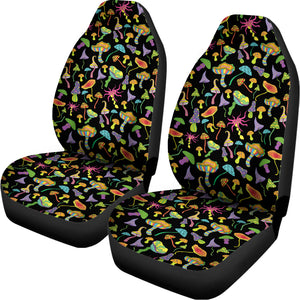 Psychedelic Mushroom Pattern Print Universal Fit Car Seat Covers