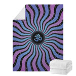 Psychedelic Om Print Blanket