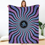 Psychedelic Om Print Blanket