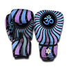 Psychedelic Om Print Boxing Gloves