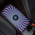 Psychedelic Om Print Car Center Console Cover