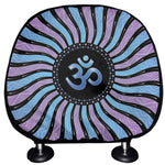 Psychedelic Om Print Car Headrest Covers