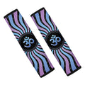 Psychedelic Om Print Car Seat Belt Covers
