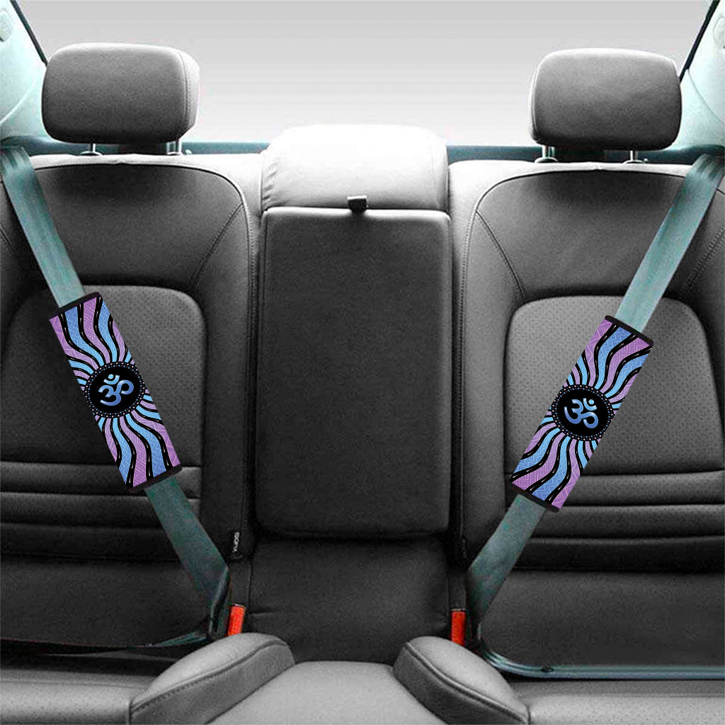 Psychedelic Om Print Car Seat Belt Covers
