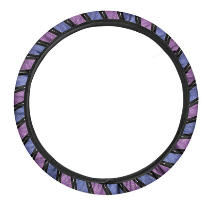 Psychedelic Om Print Car Steering Wheel Cover