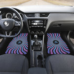 Psychedelic Om Print Front and Back Car Floor Mats