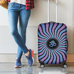 Psychedelic Om Print Luggage Cover