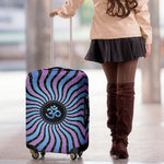 Psychedelic Om Print Luggage Cover