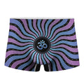 Psychedelic Om Print Men's Boxer Briefs