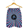 Psychedelic Om Print Men's Shorts