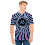 Psychedelic Om Print Men's T-Shirt