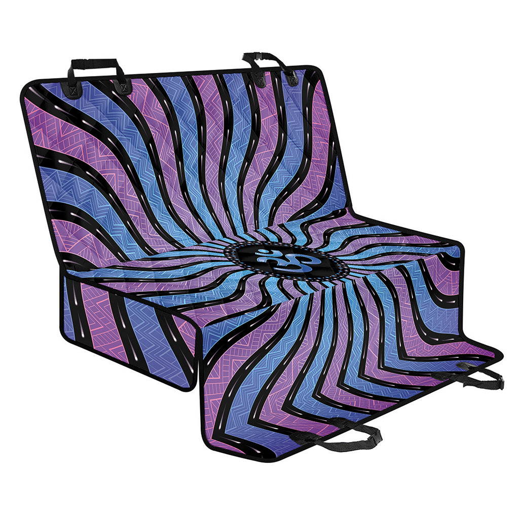 Psychedelic Om Print Pet Car Back Seat Cover