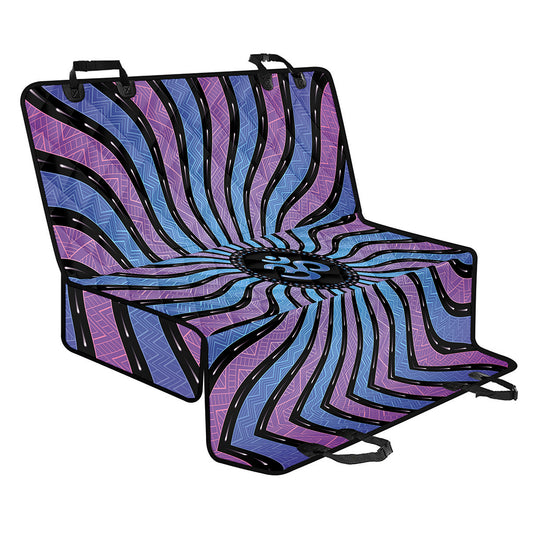 Psychedelic Om Print Pet Car Back Seat Cover