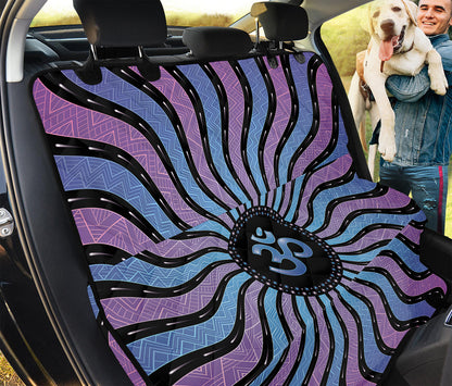 Psychedelic Om Print Pet Car Back Seat Cover