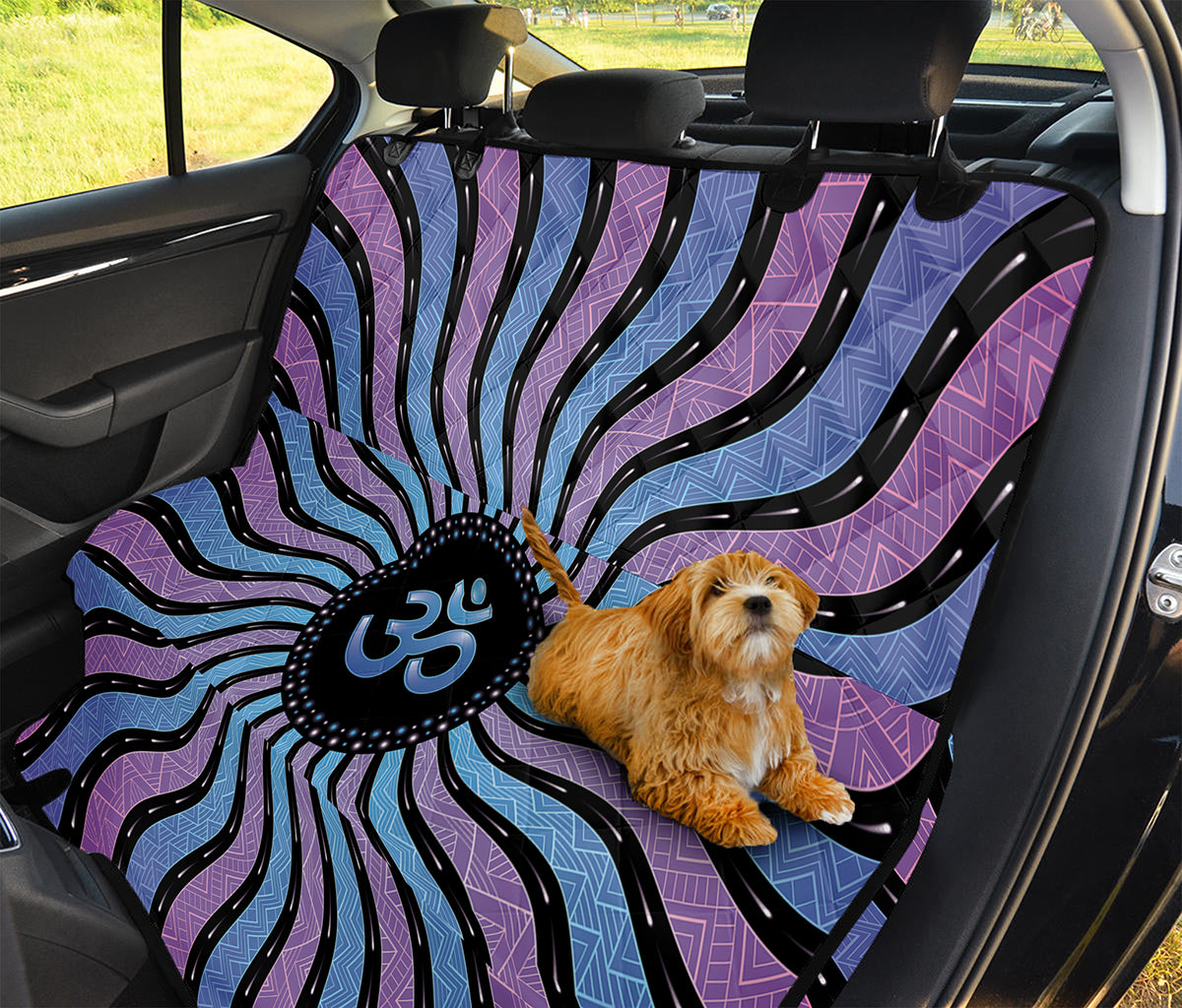 Psychedelic Om Print Pet Car Back Seat Cover