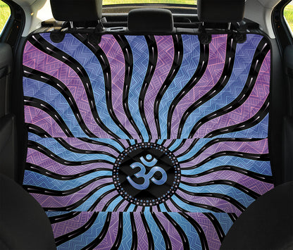 Psychedelic Om Print Pet Car Back Seat Cover