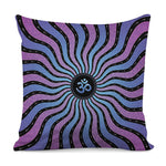 Psychedelic Om Print Pillow Cover