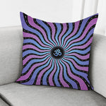 Psychedelic Om Print Pillow Cover