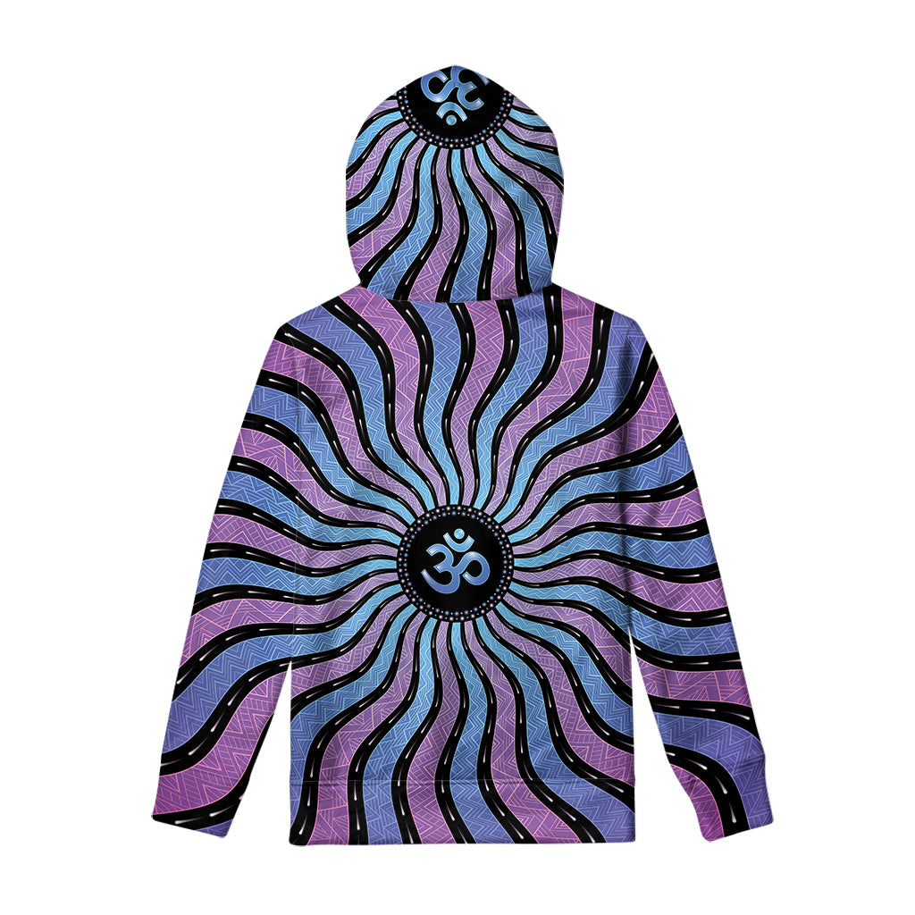 Psychedelic Om Print Pullover Hoodie