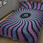 Psychedelic Om Print Quilt Bed Set