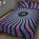 Psychedelic Om Print Quilt Bed Set