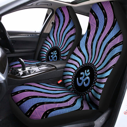 Psychedelic Om Print Universal Fit Car Seat Covers