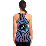 Psychedelic Om Print Women's Racerback Tank Top