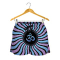 Psychedelic Om Print Women's Shorts