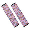 Psychedelic Pizza Pattern Print Car Seat Belt Covers