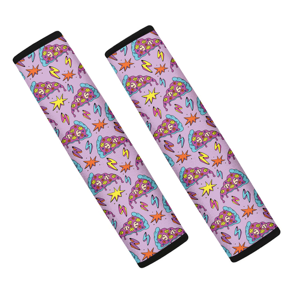 Psychedelic Pizza Pattern Print Car Seat Belt Covers